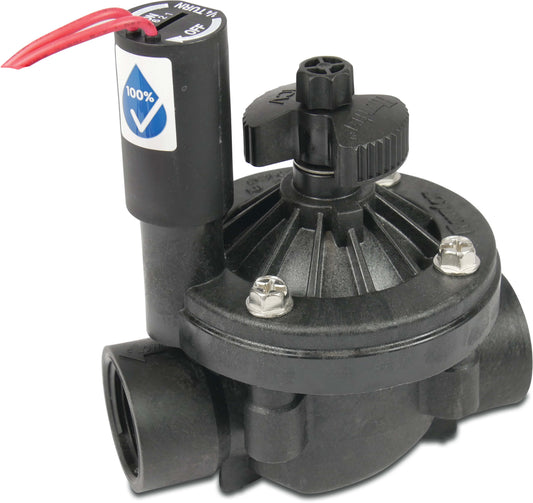 Hunter ICV-151-GB mit Durchflussregelung Magnetventil glasfaserverstärktes Nylon Innengewinde 15bar 24VAC