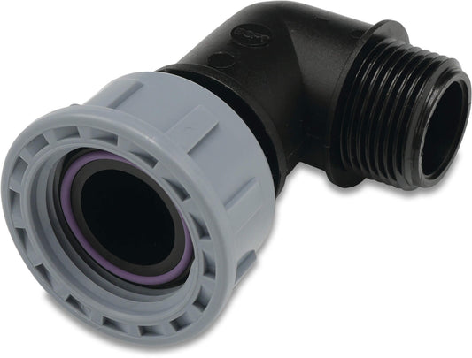 Tavlit Swivel Winkel 90° PP 1" x 3/4" Innengewinde x Außengewinde 10bar