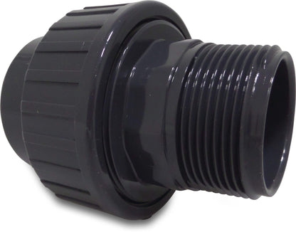 Profec Verschraubung PVC-U Klebemuffe x Außengewinde 10bar DN32 Grau