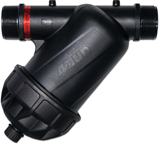 Azud Inline-Filter Kunststoff 1" Außengewinde 8bar 130micron Disk/Scheiben Schwarz Typ Modular 100