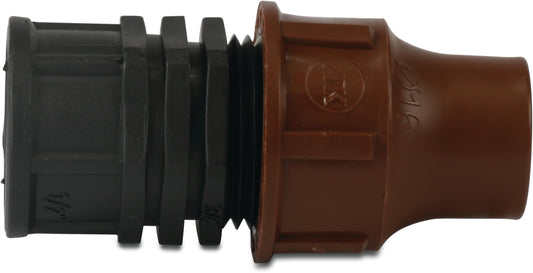 Kupplung PP lock x Innengewinde 6bar Braun Typ BF-62-75 lock