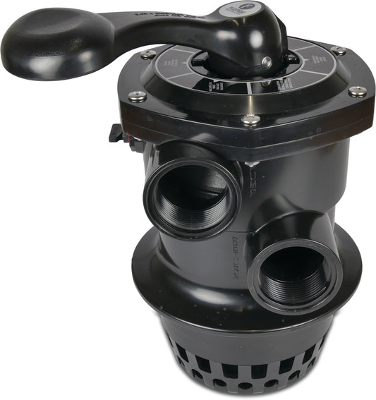 Flotide Mehrwegeventile Innengewinde 4bar Schwarz für top mount Filter