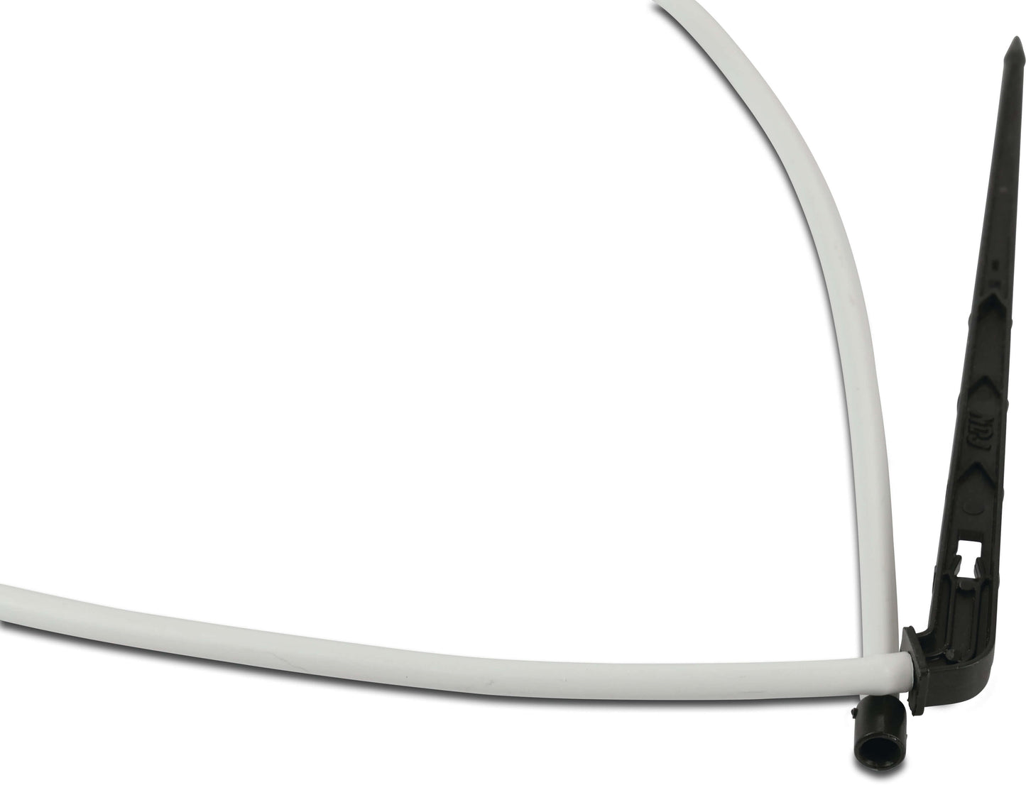 NaanDan 1-Wege Verteilerstück Kunststoff Taper F 50cm Schwarz/Weiß Typ Click Tif, tubing with angle stake