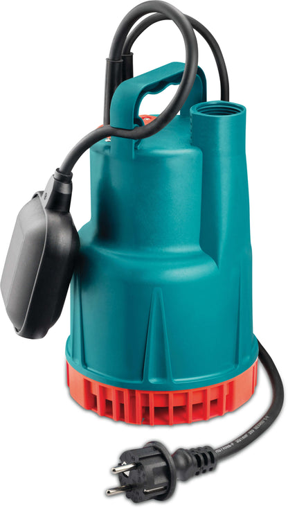 Foras Tauchpumpe PP 1" 1A 230VAC Grün mit Schwimmer