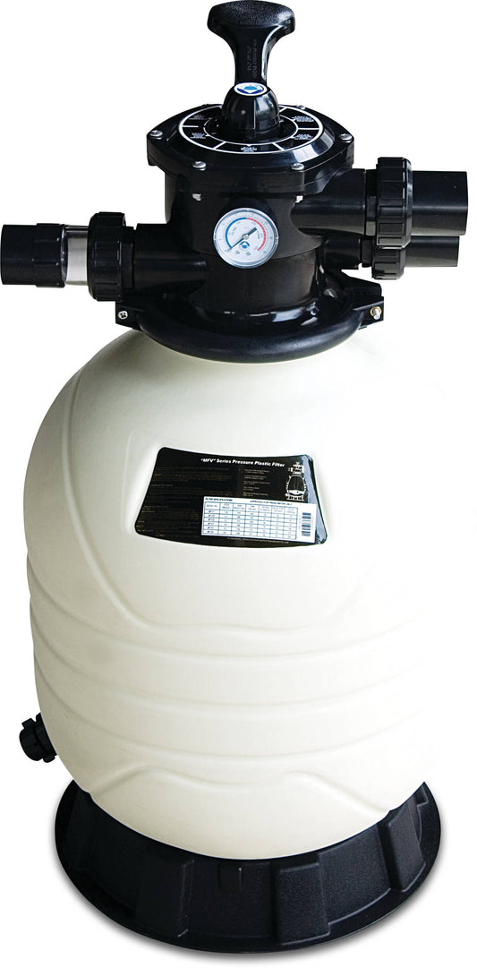 Flotide MFV31 Sandfilter HDPE 63 mm / 2" Metrisch/Imperial Klebemuffe 2,8bar Weiß