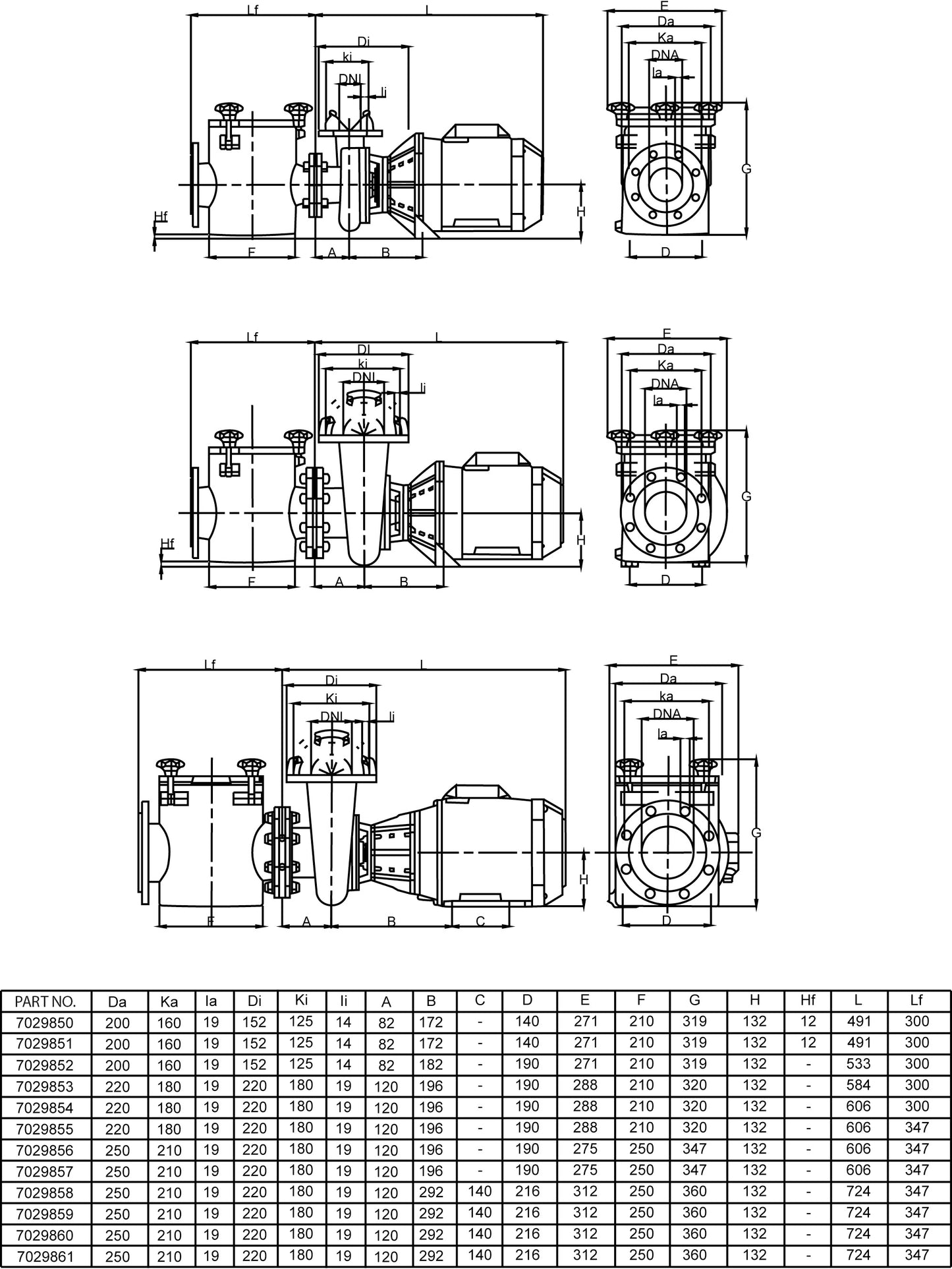 PSH Commercial pool pump Gusseisen DN80 x 3" DIN Flansch x Innengewinde 9,9A 230/400VAC Schwarz