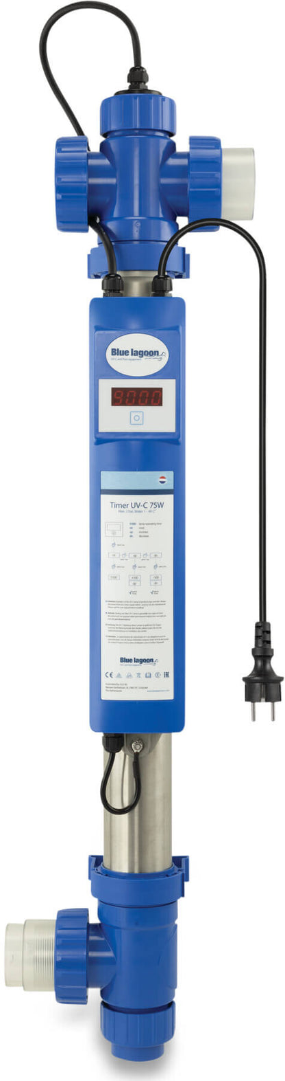 Blue Lagoon UV-C-Desinfektionseinheit 50-63 mm x 1 1/2" Klebemuffe x Innengewinde 2bar Typ Timer UV-C 4ALL