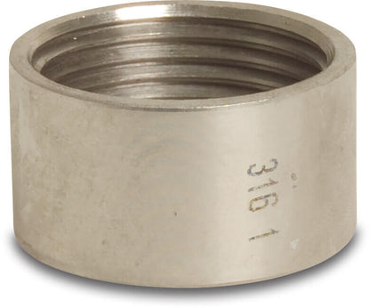 Profec Nr. 270A Halbe Muffe Edelstahl 316 Innengewinde 10bar