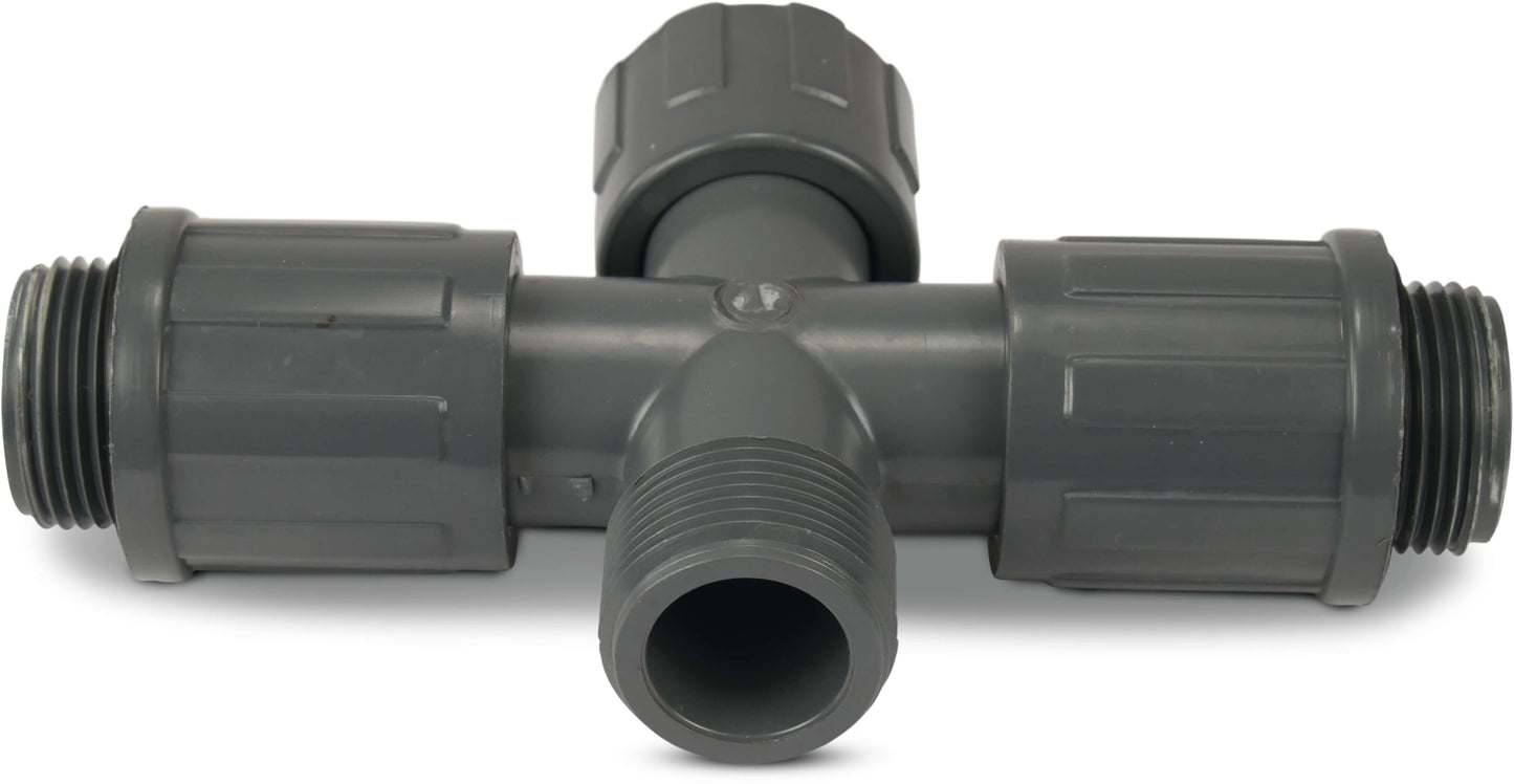 Rain Bird RB1320-010 Verteilerstück PVC 1" Außengewinde 10bar Grau