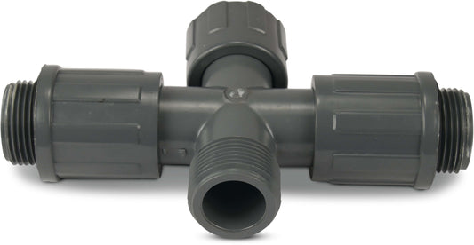 Rain Bird RB1320-010 Verteilerstück PVC 1" Außengewinde 10bar Grau