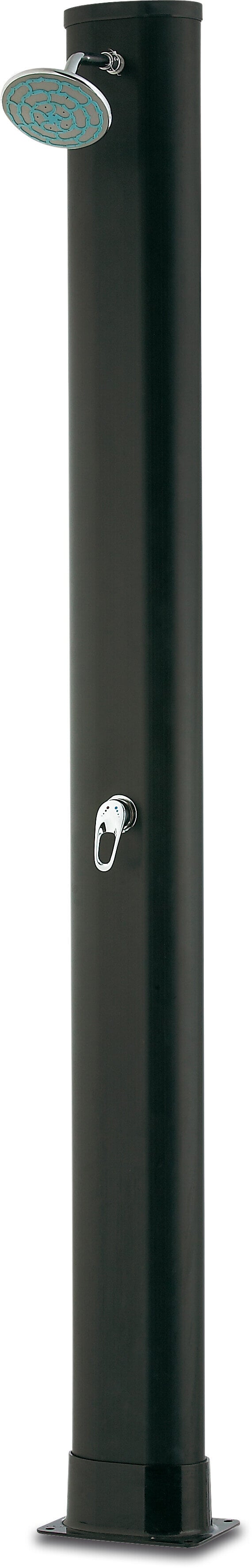 Solar-Dusche Kunststoff 3/4" Innengewinde 3,5bar 214cm Schwarz Recht