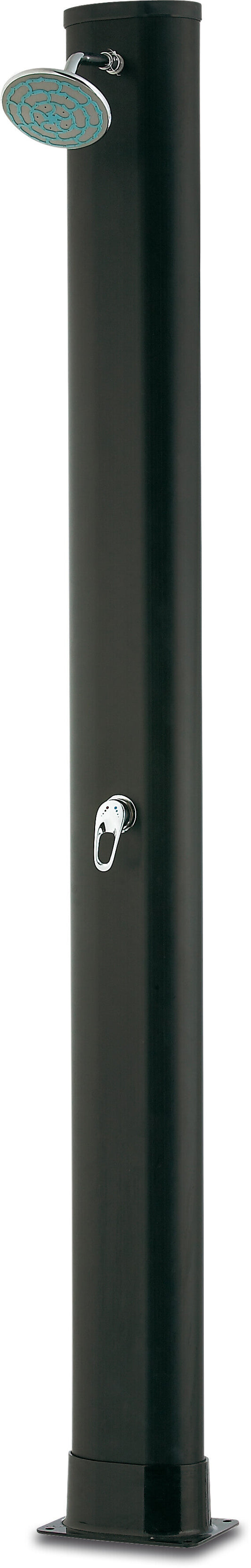 Solar-Dusche Kunststoff 3/4" Innengewinde 3,5bar 214cm Schwarz Recht