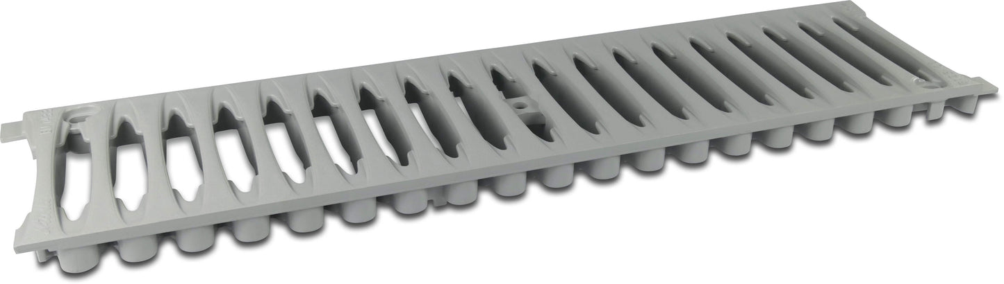 Gitter PVC-U Grau Typ mit Schlitze (VE: 12 St.)