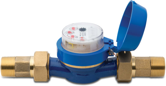 Hunter 075-FLOW-B Durchflussmesser Messing Außengewinde DNDN20 24VAC Blau