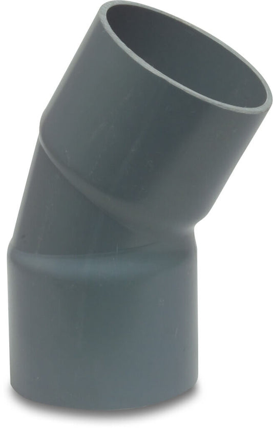 Profec Bogen 30° PVC-U Klebemuffe 10bar Grau Typ aus Rohr hergestellt