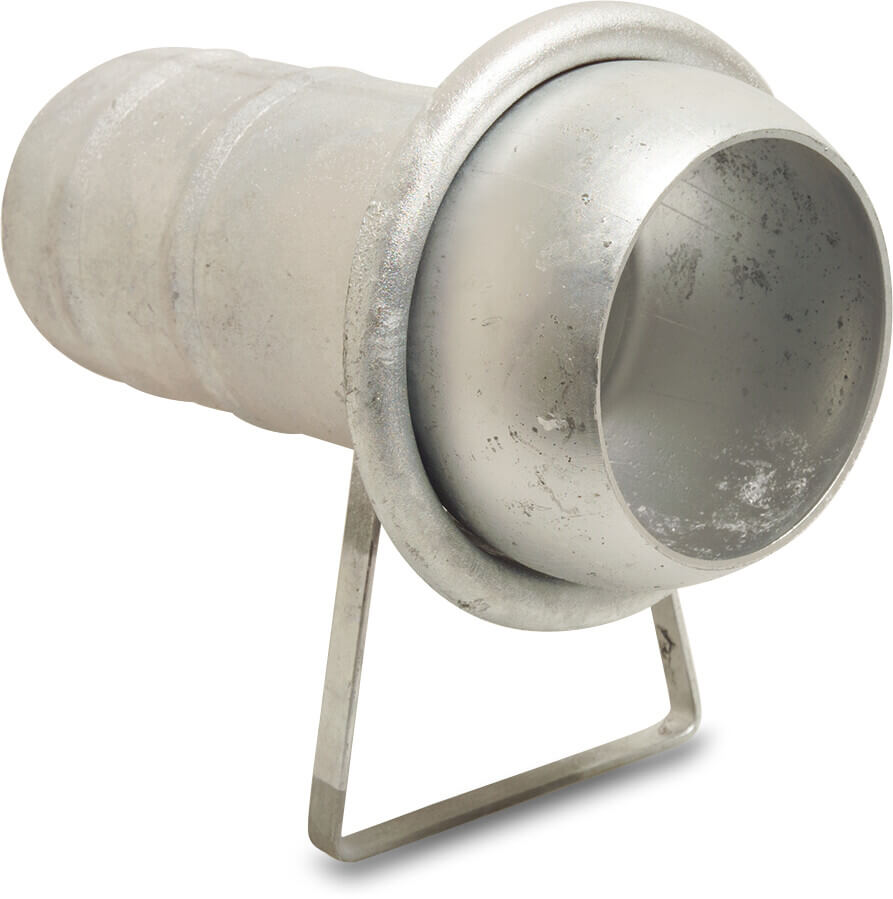 Schnellkupplung Stahl Verzinkt 100 mm x 102 mm V-Teil Italienisch x Schlauchtülle 8bar Typ Italienisch