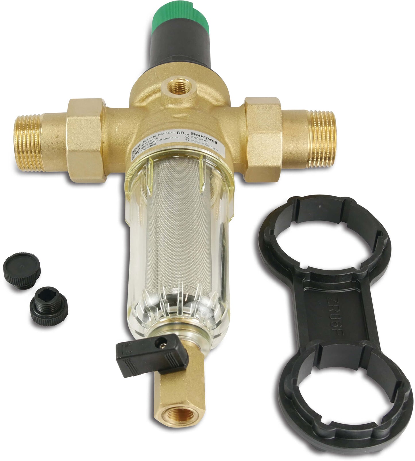 Honeywell Filterkombination Messing 1" Außengewinde 16bar DN25 DVGW Typ FK-06