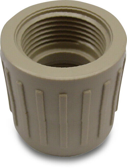 Muffe PP 1/2" Innengewinde 10bar Beige