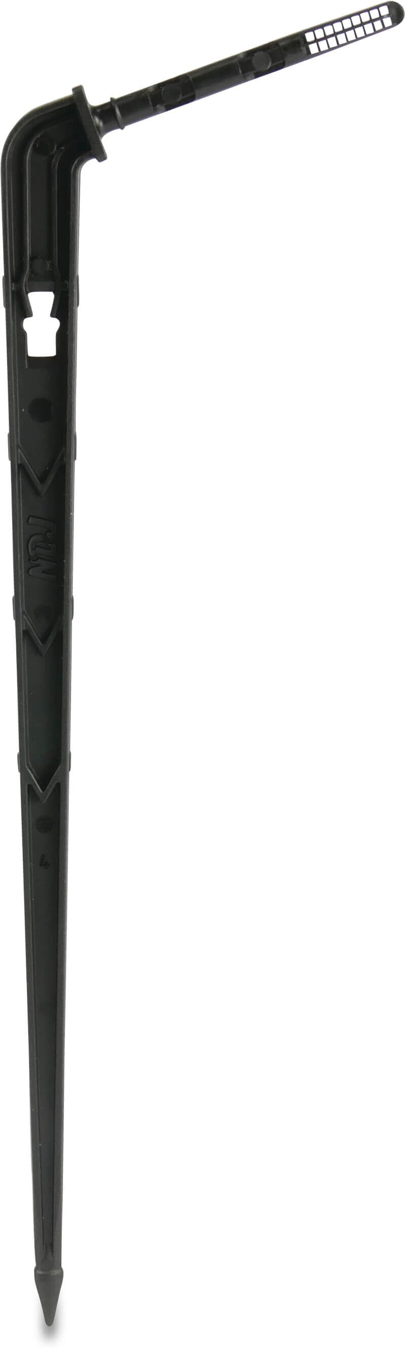 NaanDan Einsteckdorn Kunststoff Schlauchtülle 15cm Schwarz Typ Click Tif labyrinth (VE: 50 St.)