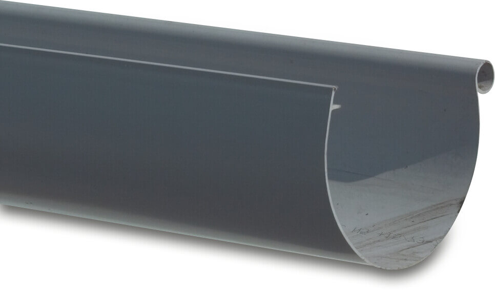 Dachrinne PVC-U 115 mm Grau 4m Typ LG 25