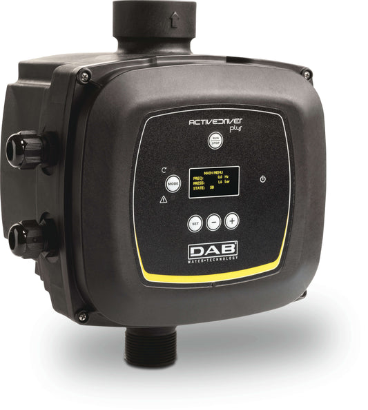 DAB Active Driver Plus M/M 1.8 Dual voltage/ohne Kabel Inverter 1 1/4" x 1 1/2" Außengewinde x Innengewinde 14A 115/230VAC Schwarz