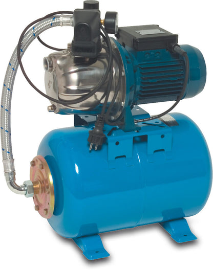 Foras JXF 86 N Hauswasserstation Edelstahl 304 1" Innengewinde 8bar 3,3A 230VAC Blau