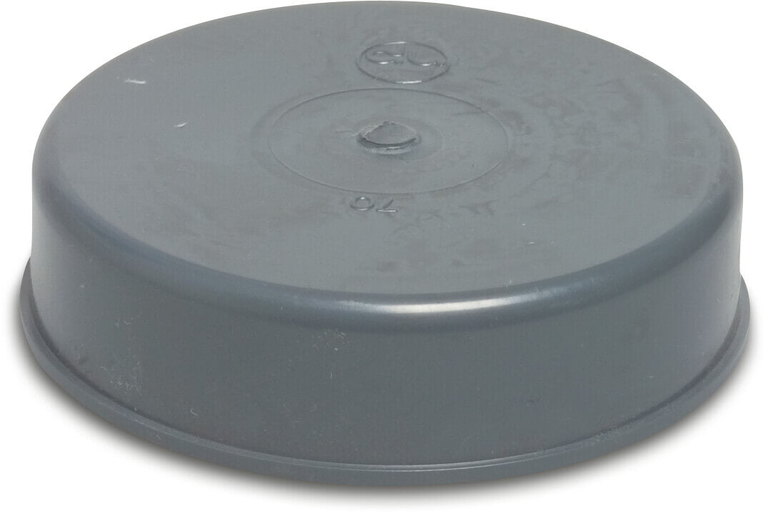 Kappe PVC-U Klebemuffe Grau