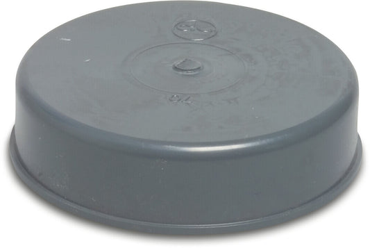 Kappe PVC-U Klebemuffe Grau