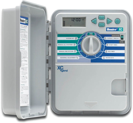 Hunter XC-Hybrid Outdoor Steuergerät Kunststoff 9VDC Weiß/Blau Stationen