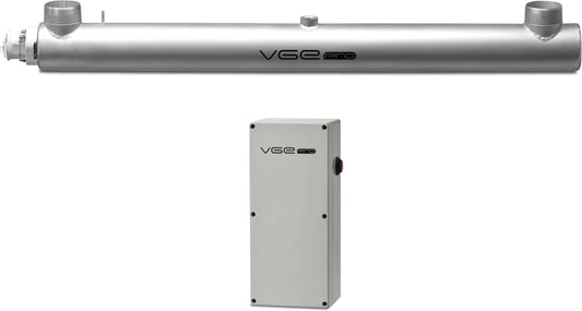 VGE Pro Low pressure lamp UV system Edelstahl DN250 DIN Flansch 6bar Typ