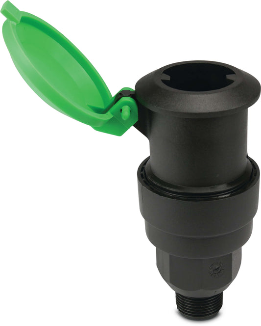 Rain Bird P-33 Schnellkupplungsventil PP 3/4" Außengewinde 6,2bar Schwarz