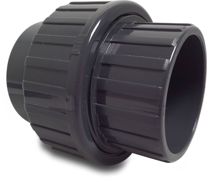 Profec Verschraubung PVC-U Klebemuffe 10bar Grau