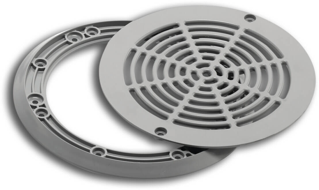 Ocean Abdeckung für Bodenablauf ABS 220 mm Grau