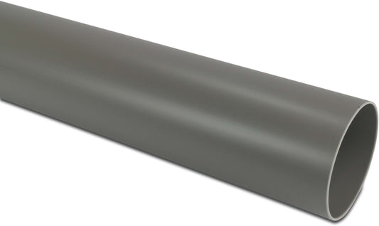 Abflussrohr PVC-U x 3,2 mm SN2 Glatt Grau 5m