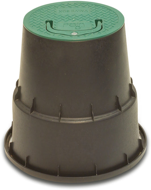 Rain Hydrantschutzgehäuse Rund PP Schwarz/Grün Typ
