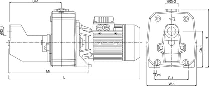 DAB JET 151 T Kreiselpumpe Gusseisen 1 1/2" x 1 1/4" Innengewinde 6bar 5,2 - 3A 400VAC Grün selbstansaugend