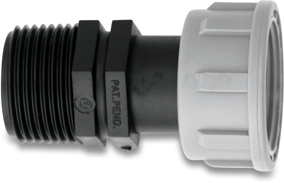 Tavlit Swivel Adapter PP 3/4" Innengewinde x Außengewinde 10bar Typ with O-ring