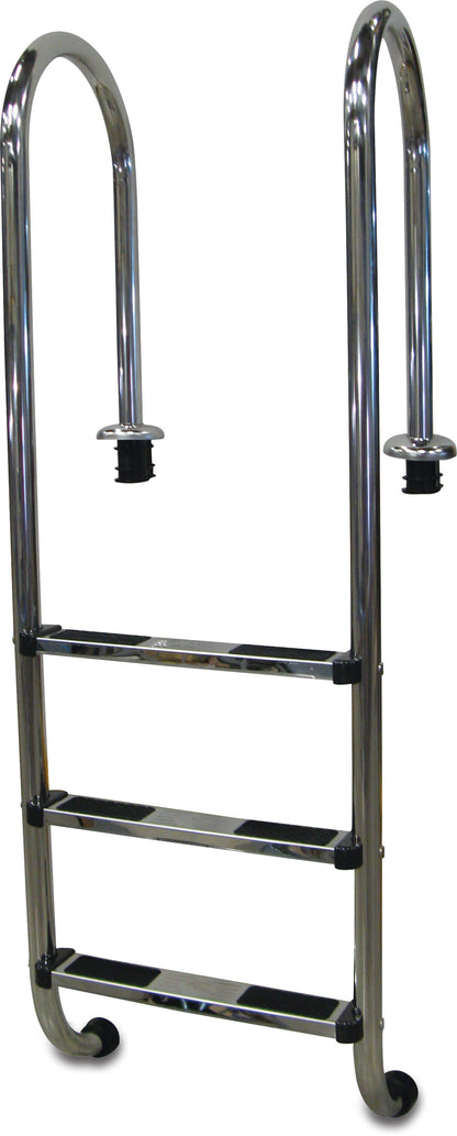 Flotide schlankes Modell Tiefenbeckenleiter Edelstahl 316 4 Trittstufen