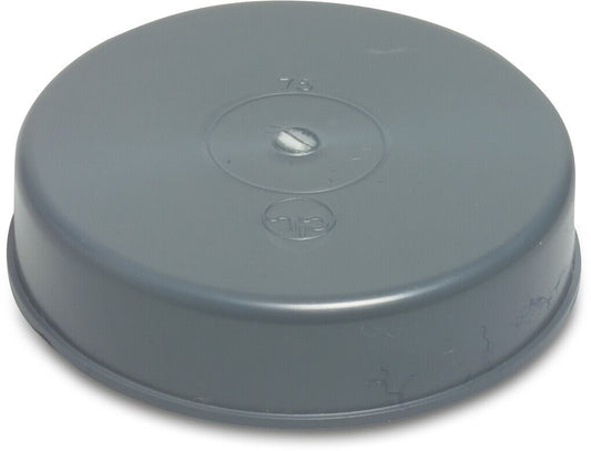 Kappe PVC-U 32 mm Klebemuffe Grau KOMO