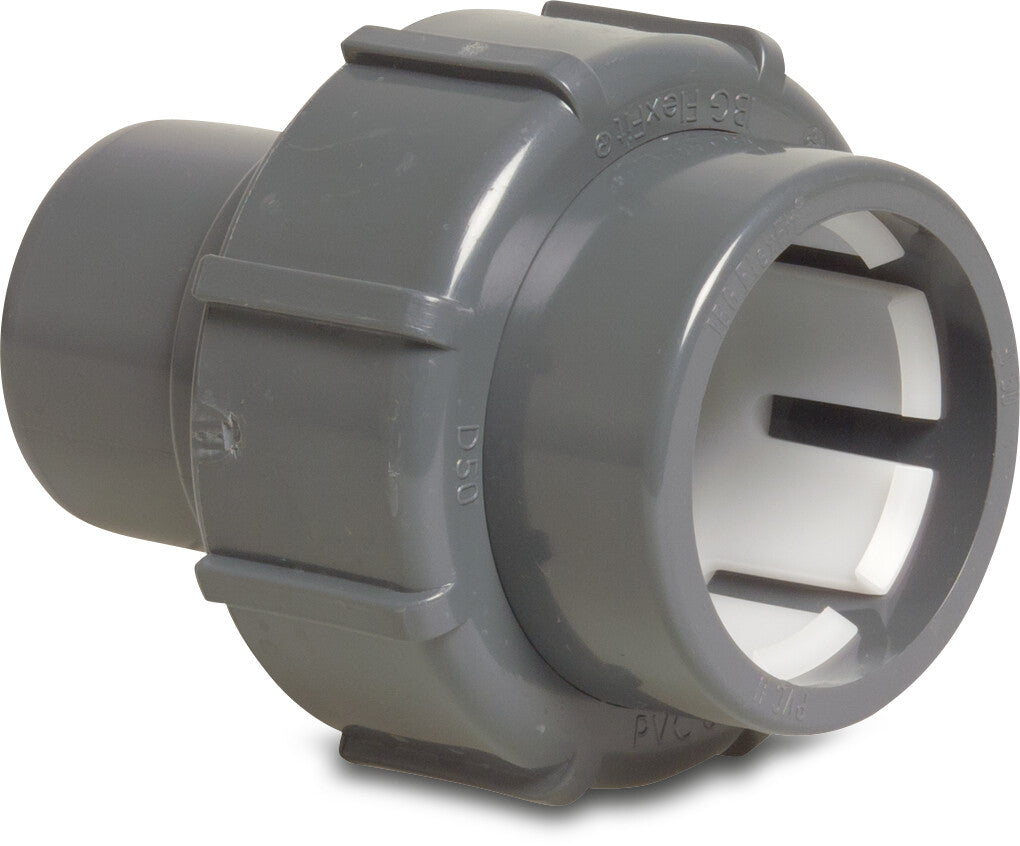 Verschraubung PVC-U Klemm x Klebestutzen 4bar Grau