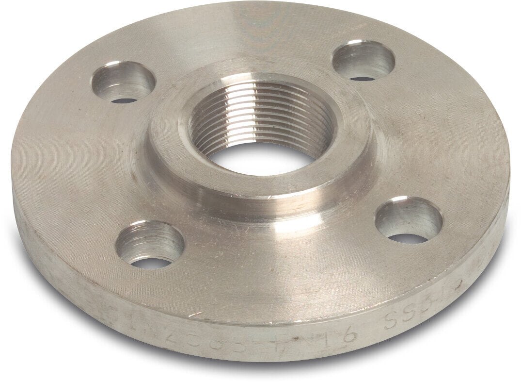 Gewindeflansch Edelstahl 316 DN25 x DN25 x 1" DIN Flansch x Innengewinde 40bar DN25 PN40