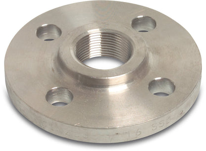 Gewindeflansch Edelstahl 316 DN25 x DN25 x 1" DIN Flansch x Innengewinde 40bar DN25 PN40