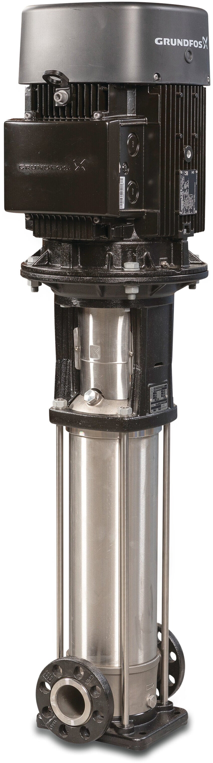 Grundfos Mehrstufige Kreiselpumpe Edelstahl DN35 DIN Flansch 2,5A 400VAC