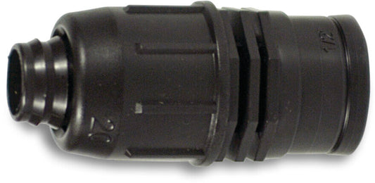 Übergangsadapter PP 20 mm x 1/2" lock x Innengewinde 4bar Schwarz