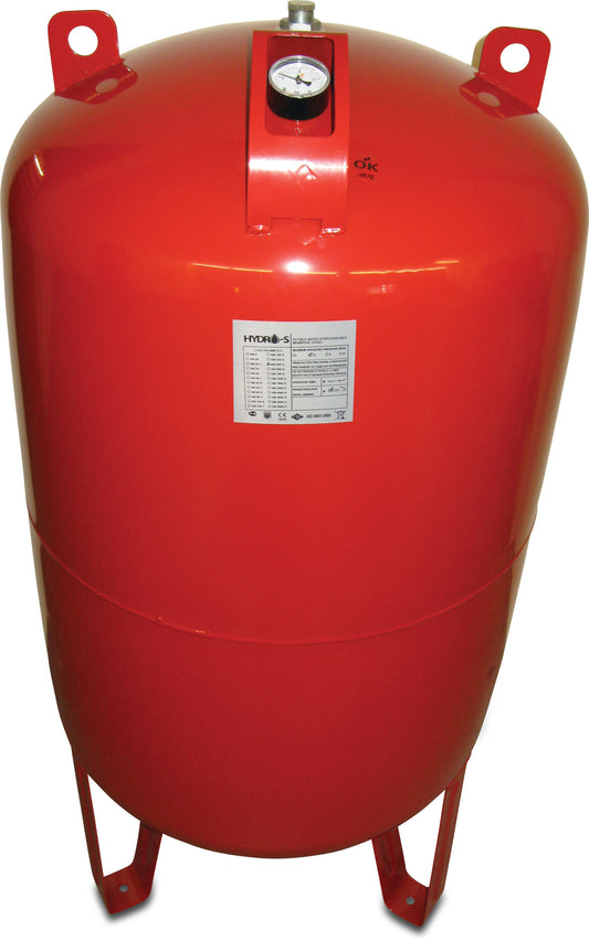 Profec Druckkessel Stahl Pulverbeschichtung 1 1/4" Innengewinde 10bar Rot 500ltr Typ vertikal