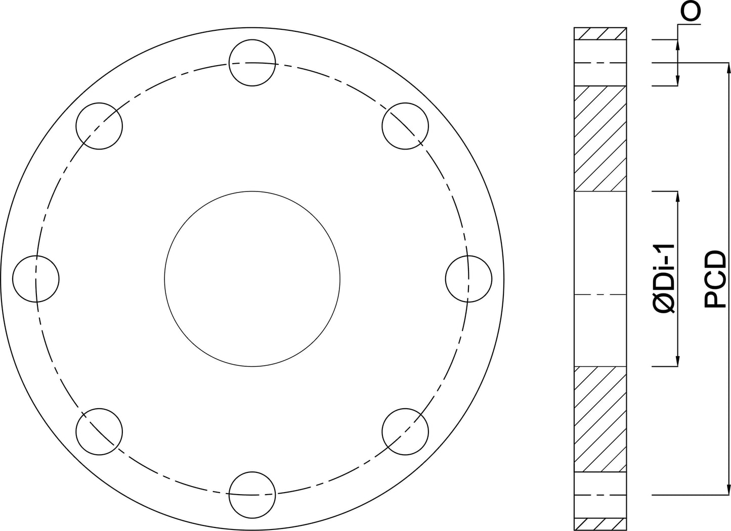 Profec Losflansch PVC-U 16bar Grau PN10