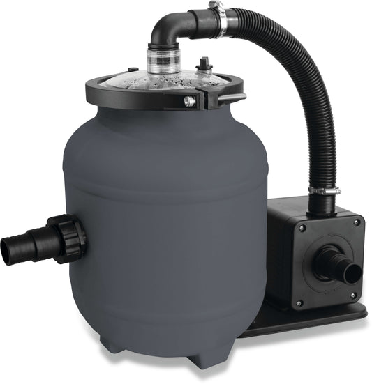 Filtersatz HDPE 32-38 mm Schlauchtülle 2bar 230VAC Grau 12,5ltr Typ EZ clean Aqualoon