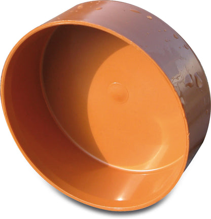 Kappe PVC-U SN4 Klebemuffe Rostbraun
