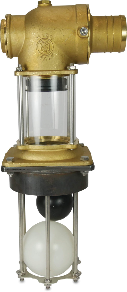 MZ Überlaufventil Messing Schlauchtülle 4bar DN75 Typ 0180