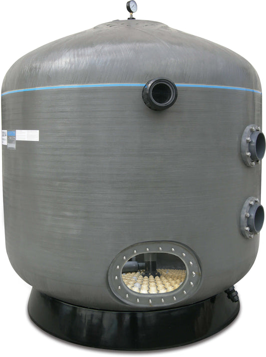 Waterco Commercial sand filter Glasfaser 6"/160mm DIN Flansch 4bar Grau Typ SPDD2350